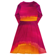 Load image into Gallery viewer, Burst of Pink long sleeve midi dress