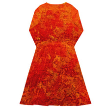 Load image into Gallery viewer, Summer Fire long sleeve midi dress