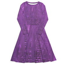Load image into Gallery viewer, Lilac long sleeve midi dress