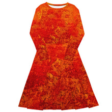 Load image into Gallery viewer, Summer Fire long sleeve midi dress