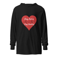 Load image into Gallery viewer, Stay Active Hooded long-sleeve tee