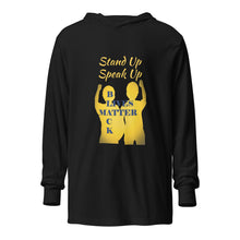Load image into Gallery viewer, Black Lives Matter Hooded long-sleeve tee