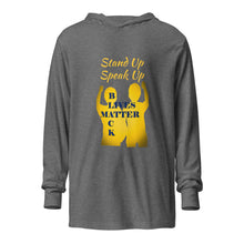 Load image into Gallery viewer, Black Lives Matter Hooded long-sleeve tee