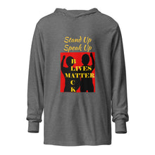 Load image into Gallery viewer, Black Lives Matter Hooded long-sleeve tee