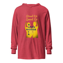 Load image into Gallery viewer, Black Lives Matter Hooded long-sleeve tee