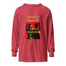 Load image into Gallery viewer, Black Lives Matter Hooded long-sleeve tee