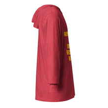Load image into Gallery viewer, Faith Plus Work Hooded long-sleeve tee