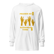 Load image into Gallery viewer, Praises Go Up Hooded long-sleeve tee