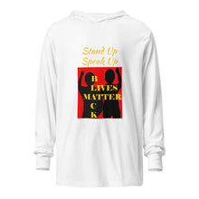 Load image into Gallery viewer, Black Lives Matter Hooded long-sleeve tee