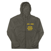 Load image into Gallery viewer, Faith Plus Work Unisex lightweight zip up windbreaker
