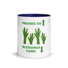 Load image into Gallery viewer, Praises Up Mug with Color Inside