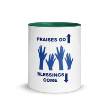 Load image into Gallery viewer, Praises Up Mug with Color Inside