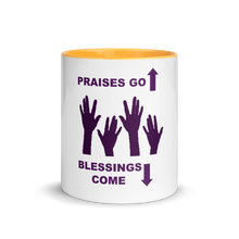 Load image into Gallery viewer, Praises Up Mug with Color Inside