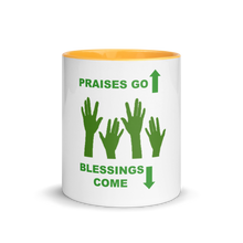 Load image into Gallery viewer, Praises Up Mug with Color Inside