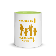 Load image into Gallery viewer, Praises Up Mug with Color Inside