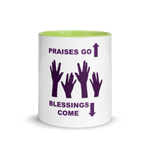 Load image into Gallery viewer, Praises Up Mug with Color Inside