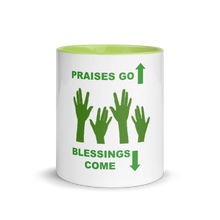 Load image into Gallery viewer, Praises Up Mug with Color Inside