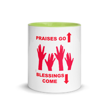 Load image into Gallery viewer, Praises Up Mug with Color Inside