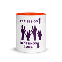 Load image into Gallery viewer, Praises Up Mug with Color Inside