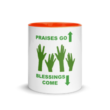 Load image into Gallery viewer, Praises Up Mug with Color Inside