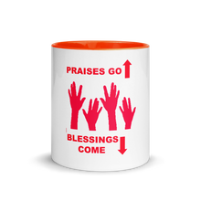 Load image into Gallery viewer, Praises Up Mug with Color Inside