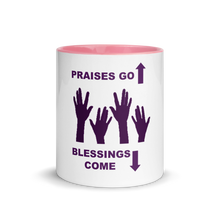 Load image into Gallery viewer, Praises Up Mug with Color Inside