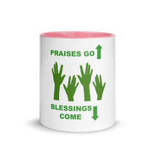 Load image into Gallery viewer, Praises Up Mug with Color Inside