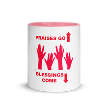 Load image into Gallery viewer, Praises Up Mug with Color Inside