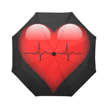 Load image into Gallery viewer, Heartbeat Automatic Tri-fold Umbrella