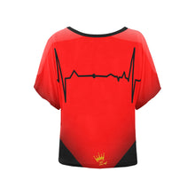 Cargar imagen en el visor de la galería, Heartbeat Batwing Sleeve T-shirt
