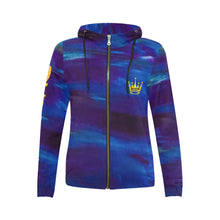 Cargar imagen en el visor de la galería, QUEEN Blue Wave Hoodie Jacket