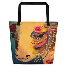Cargar imagen en el visor de la galería, Cow Art Beach Bag