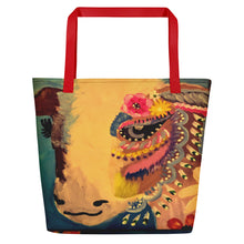 Cargar imagen en el visor de la galería, Cow Art Beach Bag