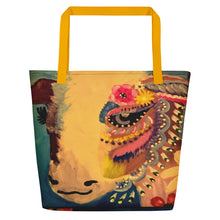 Cargar imagen en el visor de la galería, Cow Art Beach Bag