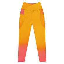 Cargar imagen en el visor de la galería, Sunburst Crossover leggings with pockets