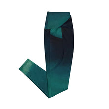 Cargar imagen en el visor de la galería, Sea Green Crossover leggings with pockets