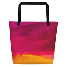 Load image into Gallery viewer, Burst of Pink Beach Bag