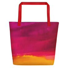 Load image into Gallery viewer, Burst of Pink Beach Bag