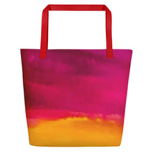 Load image into Gallery viewer, Burst of Pink Beach Bag