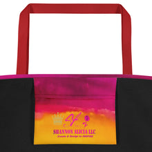 Load image into Gallery viewer, Burst of Pink Beach Bag