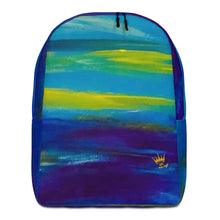 Load image into Gallery viewer, Blue Wave Minimalist Backpack