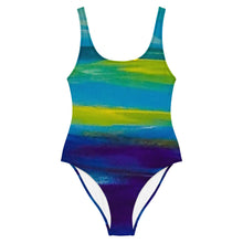 Load image into Gallery viewer, Blue Wave One-Piece Swimsuit