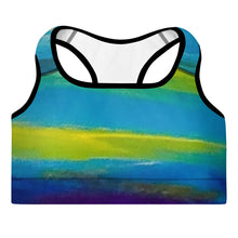 Load image into Gallery viewer, Blue Wave Padded Sports Bra