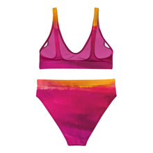Load image into Gallery viewer, Burst of Pink Recycled high-waisted bikini