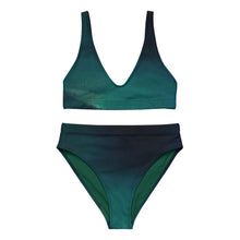 Load image into Gallery viewer, Sea Green Recycled high-waisted bikini