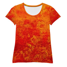 Cargar imagen en el visor de la galería, Summer Fire Women's Athletic T-shirt