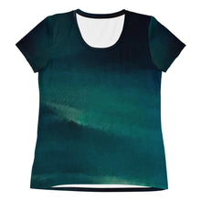 Cargar imagen en el visor de la galería, Sea Green Women's Athletic T-shirt