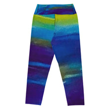 Load image into Gallery viewer, Blue Wave Yoga Capri Leggings