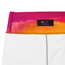 Cargar imagen en el visor de la galería, Burst of Pink Yoga Capri Leggings