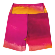 Load image into Gallery viewer, Burst of Pink Yoga Shorts